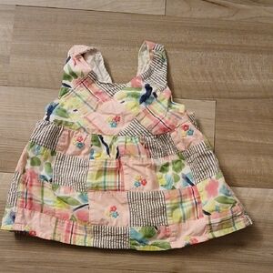 Gymboree Flower Garden Madras Patchwork Tank Top Vintage 2008 Size 4 (C)